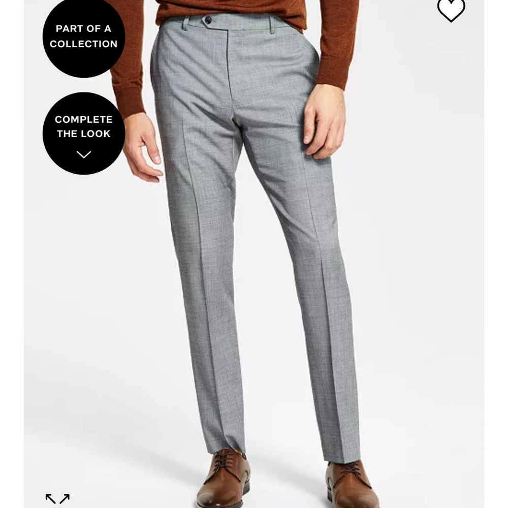 Tommy Hilfiger Men's Modern-Fit Wool TH-Flex Stretch Suit Separate Pants